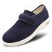 Orthoshoes Womens Edema Shoes Mesh Breathable Lightweight Walking Sneakers Air Cushion for Diabetic Elderly Swollen Feet Plantar Fasciitis 8 Navy