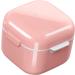 Focket Denture Cup - Large Capacity Food Safe Travel Case | Durable Red Plastic with Draining Design - Buy Online on GoSupps.com
