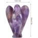 Angel Decorations Beautiful Elegant Angel Clear Crystal Healing Statue Carved Quartz Peace Angel(Amethyst) - Buy Online on GoSupps.com