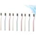 9 Pcs Adult Toothbrush Set with Travel Straw - Eco-Friendly Travel Hygiene Kit - Buy Online on GoSupps.com