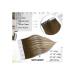 Easyouth Tape In Extensions - Balayage Brown Real Hair Dark Brown & Ash Blonde 20-Inch 50g (20pcs) - Natural & Smooth - Buy Online on GoSupps.com