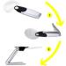 5X 2-in-1 Illuminated Handheld Magnifier Foldable Desktop Magnifying Lamp with LED Lights and Stand for Reading Observing Crafting Hands Free Suitable for Seniors Macular Degeneration Low Vision - Buy Online on GoSupps.com