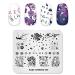 KADS Nail Stamping Plate Chinese Style Plum Flower Template Image Design Plates for Nail Art Decoration and DIY Nail Art (CN009) CH009