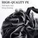Boca Body Aesthetics 4 Pack XL Charcoal Bath Loofah Set - Exfoliating Shower Sponge Pouf for Luxurious Lather and Scrubbing - Black - Buy Online on GoSupps.com