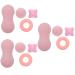 Gleavi 12 pc fascia gymnasium Massage ball Futles H n trigger roller balls made of foam floors Neck massager Massage devices Massage tools Sport Massage ball Tool pebbles pink 12x6x5cmx3pcs Rosax3stk
