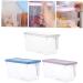Alipis 3pcs Lidded Drawer Kitchen Fresh Side Refrigerator Sealing Container Keeping Freshness Rectangular 1 - Buy Online on GoSupps.com