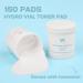 Hydro Vial Toner PAD - 150 Pieces | Vegan Hydrating Toner with PHA & BHA | Pore Care & Skin Soothing | Tea Tree & Hyaluronic Acid - Buy Online on GoSupps.com