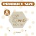 Winnie Baby Announcement Sign - Newborn Wooden Hexagon Photo Prop & Nursery Gift (12PCS) - International Shipping Available - Buy Online on GoSupps.com