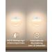 Flowood Night Light with Motion Detector - 4 LED Stair Lights for Kids' Rooms Hallways Bedrooms Kitchen & Cabinets - Battery Operated Warm White T031-W4 - Buy Online on GoSupps.com