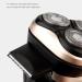 Premium Men's Electric Head Shaver - LED Display Washable USB Fast Charging - Portable Gold Shaver for Home & Travel - Buy Online on GoSupps.com