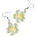 Feyley Earrings | Colorful Resin Flower Charm Dangle Earrings | Elegant Party Jewelry in Green - Buy Online on GoSupps.com