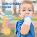Liname 2 Pack Teething Mitten with Soothing Toy - Crinkle Sound and Textured Silicone - Blue - Buy Online on GoSupps.com