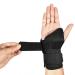Adjustable Wrist Support Brace for Carpal Tunnel & Tendonitis Relief - S/M Black Right Hand Splint - Buy Online on GoSupps.com
