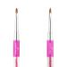 KEMEISI Rhinestone Metal Handle Kolinsky Acrylic Nail Brush - Size 2 - Salon Quality 3D Art Nails Design - Pack of 1 - Buy Online on GoSupps.com