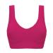 Women's sports bra large plus ladies bra basket bra very narrow colorful rose bra push-up thin transparent comfort bra small size gift for women hot pink red watermelon red 4xL