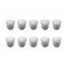 10 pieces/set of hearing aid domes 10 mm universal contrabass couplings mushroom silicone earplugs replacement for listening amplifiers hearing aids (black)