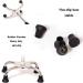 Walking Stick/Crutches Lightweight Stainless Steel Walking Sticks 9 Height Adjustable Levels for Elderly Men or Women with 4-Leg Silver Non-Slip Base max. Walker 120kg F Journey - Buy Online on GoSupps.com