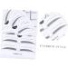 NOLITOY Eyebrow Sticker 2 Eyebrow Template Eyebrow Shaper Stencil Eyebrow Stencils Eyebrow Stickers Makeup Tools Simple A607 - Buy Online on GoSupps.com