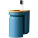 Ventdouce Wall-Mounted Toothbrush Holder - Self-Adhesive Bathroom Organizer with 2 Cups | Stamp-Free Travel-Friendly Blue Design - Buy Online on GoSupps.com