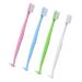 Healeved 4 pieces double -sided toothbrush travel toothbrush toothbrush home accessory ergonomic toothbrushes space pages wisdom teeth bristles travel