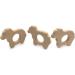 Wendysun 2pcs Cute Cartoon Sheep Wood Teether for Babies - Natural Beech Teething Toy - Buy Online on GoSupps.com