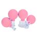 4 Pieces Glass Facial Suction Cupping Set-Silicone Vacuum Suction Massage Cups Anti Cellulite Lymphatic Therapy Sets for Eyes, Face and Body… (Pink)