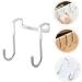 Hemoton 3pcs Wall Hangers for Clothes Cabinet Hook Over The Door Hanging Hooks Perforated Door Hat 7.5X6.5CM Silver - Buy Online on GoSupps.com