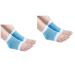 minkissy Socks Moisturizing Heel Socks for Cracked Heels Blue Open Toe spa Gel Socks for Lotion Overnight toeless spa Socks Vented Heel Socks Foot Cover Men and Women Protector Spa