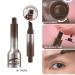 Liquid Eyebrow Brush & Gel Pencil - Long Lasting Waterproof Smudge Proof Natural Look - Chocolate - Buy Online on GoSupps.com