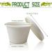 Vmiapxo 100 Sets Natural Bagasse Fiber Paper Cups  Portion Cups Disposable Dishes Recycleable Cups for Sample Condiment Tasting Serving (4oz Cups with Lids) - Buy Online on GoSupps.com