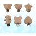 Toyvian 12 pcs Pacifier Clips Wooden Pacifier Clip Baby Teeth Comfor Tools Baby Pacifier Clips Cute Star Heart - Buy Online on GoSupps.com