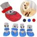 Tiny Dog Cat Boots Socks Small (Pack of 4) - Adjustable Waterproof Breathable Anti-Slip Sole for All Weather Paw Protection in Black - Buy Online on GoSupps.com