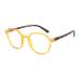 ZENOTTIC Blue Light Blocking Glasses Hexagonal Eyeglasses Frames Anti Blue Ray Glasses Computer Glasses Women/Men Yellow 0.0 x
