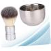 Minkissy 2x Soap Tools for Men - Mustache & Beard Care Set with Metal Shaving Bowl Cleaning Brush & Nylon Tools - International Shipping Available - Buy Online on GoSupps.com