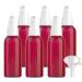 ZEOABSY 6 Pieces 50 ml Red Lotion Bottles with White Pump 50ml Empty PET Plastic Lotion Pump Bottle Cosmetic Gel Travel Container for Cosmetic Make up Cleaning + 1 x Funnel Red 50 ml