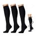 Graded compression socks for men & women compression socks 20 30 mmHg for crossfit athletics travel nurses - boost endurance blood circulation and restoration S/m black