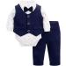 Famuka Baby Boy Formal Outfit Suit | Gentleman Tuxedo 3 PCS | 24 Months Navy - Buy Online on GoSupps.com
