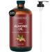 Essentially KateS Sweet Almond Oil 16 fl oz (Glass Bottle)- 100% Pure and Natural Hexane Free - Skin Hair Body - Massage Oil