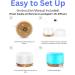 AZULON Essential Oil Diffuser 300ML Ultrasonic Aromatherapy Air Diffuser Humidifier with Remote Adjustable Mist Mode Waterless Auto Off & 7 LED Lights for Home (Wood Grain) - Buy Online on GoSupps.com