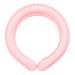 Neck Cooling Tube Wearable Cooling Neck Wraps for Heat Heatstroke Prevention Ice Cushion Tube Hands Cold Gel Ice Pack Relief for Hot Flashes and Fever Pink