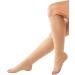 PEDIMEND Knee High Compression Stockings (1PAIR) | Thigh High Compression Stockings (1PAIR) | Reduce Varicose Veins | Effective Relief From Tightness & Muscle Soreness | For Men & Women 2 Count (Pack of 1) Beige