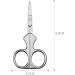 HCHGJKN Scissors Nail Tailor Scissors Retro Classic Craft Makeup Trimmer Skin Remover Manicure Household Tools(Silver) - Buy Online on GoSupps.com
