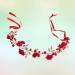 Amosfun Elegant Red Flower Wedding Bridal Headband - Handmade Crystal Ribbon Headdress for Bride Bridesmaid - Buy Online on GoSupps.com