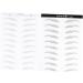 MAGICLULU 6 Sheets Pairs Eyebrow Sticker Black Stickers Eyebrowsb Adhesive Eyebrow Template 6d Patch Hair - Buy Online on GoSupps.com