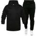 Shop Hanxiulin Men's Jogging Suit - Fashionable Fitness Clothing Set | XXL Black Sports Jacket & Pants - Buy Online on GoSupps.com
