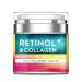 Retinol Cream for Face with Hyaluronic Acid Day & Night Anti-Aging Moisturizer for Women and Men Collagen Cream for Face Reduces Wrinkles Dryness 1.7 FL Oz