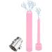 SMGKB Shower Enema Nozzle Set - 2-Part with Controllable Valve for Men & Women | Black Enema Accessories for Anal Hygiene - Buy Online on GoSupps.com