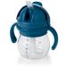 OXO Tot Transitions Straw Cup With Removable Handles - 6oz - Navy 1 Count (Pack of 1) Navy