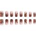 24Pcs/Box Fake Nails Press on Short Reusable with Designs Set French Artificial Wearable Fake Nail Stick-on Nails Tips Press on Nails for Wide Nail beds Long Length Cute Designs Summer - Buy Online on GoSupps.com