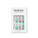 Tropical Press on Nails  24 Pcs Long Coffin Fake Nails  Flower Leaf Designs Spring Summer Glue on Nails  Full Cover False Nails  Hawaiian Exquisite Static False Nails for Women